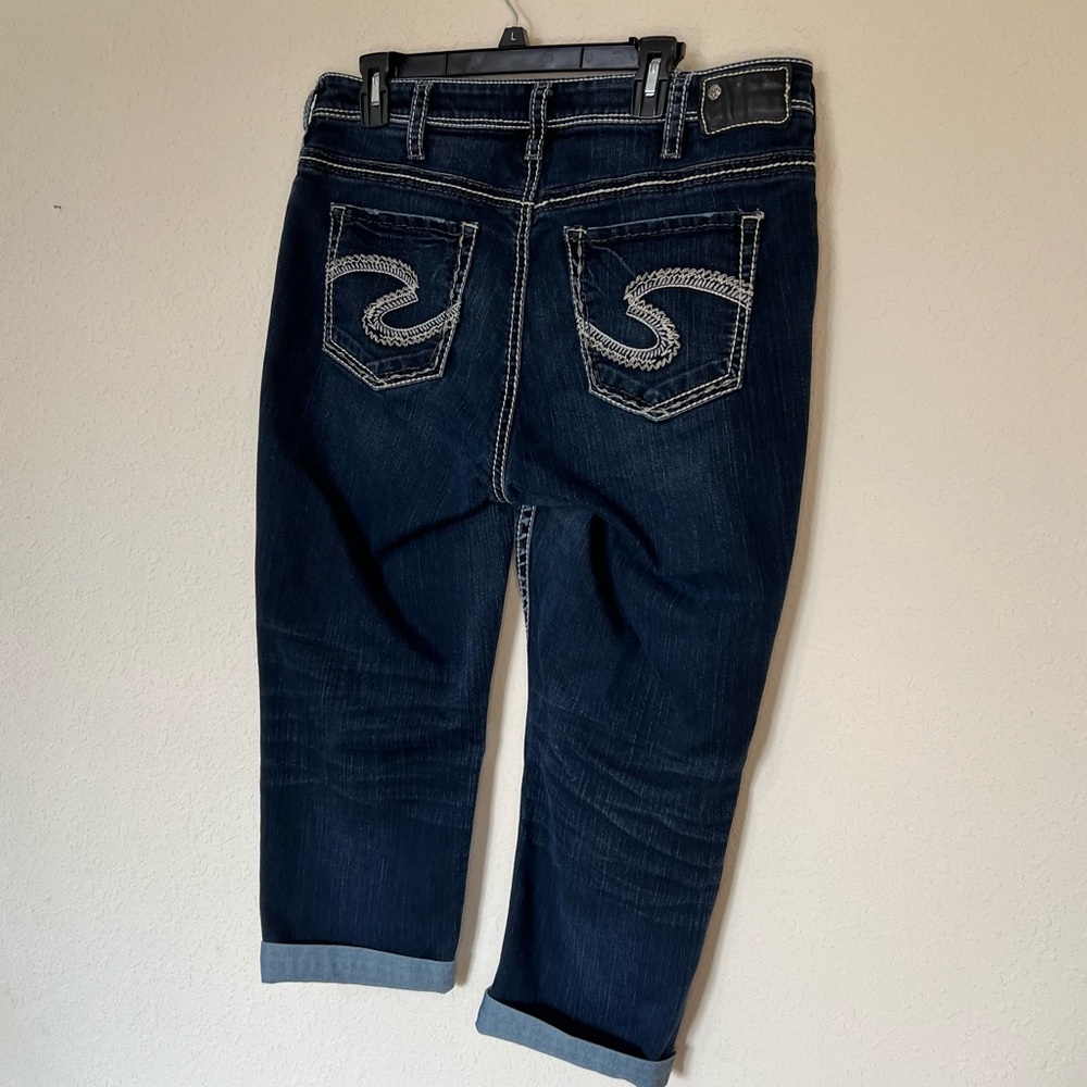 Silver Jeans Indigo Cropped Women's Jeans